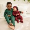 imageKYTE BABY Toddler Pajama Set  Pjs for Toddlers Made of Soft Bamboo Rayon MaterialEvergreen