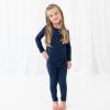 imageKYTE BABY Toddler Pajama Set  Pjs for Toddlers Made of Soft Bamboo Rayon MaterialNavy
