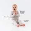 imageKYTE BABY Toddler Pajama Set  Pjs for Toddlers Made of Soft Bamboo Rayon MaterialRust Rainbow on Oat