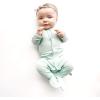 imageKYTE BABY Unisex Footie Rayon Made From Bamboo Snap Closure024 MonthsSage