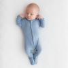 imageKYTE BABY Unisex Footie Rayon Made From Bamboo Snap Closure024 MonthsSlate