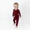 imageKYTE BABY Unisex Rayon Made From Bamboo Zippered Rompers 024 MonthsBurgundy