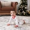 imageKYTE BABY Unisex Rayon Made From Bamboo Zippered Rompers 024 MonthsCloud Deer