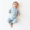 imageKYTE BABY Unisex Rayon Made From Bamboo Zippered Rompers 024 MonthsFog
