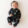 imageKYTE BABY Unisex Rayon Made From Bamboo Zippered Rompers 024 MonthsMidnight Lily