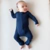 imageKYTE BABY Unisex Rayon Made From Bamboo Zippered Rompers 024 MonthsNavy