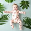 imageKYTE BABY Unisex Rayon Made From Bamboo Zippered Rompers 024 MonthsPeach