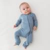 imageKYTE BABY Unisex Rayon Made From Bamboo Zippered Rompers 024 MonthsSlate