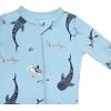 imageKYTE BABY Unisex Rayon Made From Bamboo Zippered Rompers 024 MonthsStream Shark
