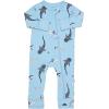 imageKYTE BABY Unisex Rayon Made From Bamboo Zippered Rompers 024 MonthsStream Shark