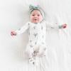 imageKYTE BABY Unisex Zipper Closure Footies Rayon Made From Bamboo 024 MonthsEucalyptus