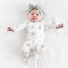 imageKYTE BABY Unisex Zipper Closure Footies Rayon Made From Bamboo 024 MonthsEucalyptus