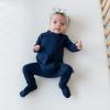 imageKYTE BABY Unisex Zipper Closure Footies Rayon Made From Bamboo 024 MonthsNavy