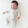 imageKYTE BABY Unisex Zipper Closure Footies Rayon Made From Bamboo 024 MonthsOat
