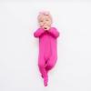 imageKYTE BABY Unisex Zipper Closure Footies Rayon Made From Bamboo 024 MonthsRaspberry