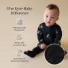 imageKYTE BABY Unisex Zipper Closure Footies Rayon Made From Bamboo 024 MonthsRust Rainbow on Midnight