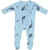 imageKYTE BABY Unisex Zipper Closure Footies Rayon Made From Bamboo 024 MonthsStream Sharks