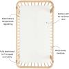 imageKyte Baby Soft Crib Sheet  Standard Fitted Crib Sheet Made with Rayon from Bamboo UltraGentle and Breathable Rust Rainbow on OatCloud
