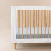 imageKyte Baby Soft Crib Sheet  Standard Fitted Crib Sheet Made with Rayon from Bamboo UltraGentle and Breathable Rust Rainbow on OatFog