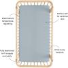 imageKyte Baby Soft Crib Sheet  Standard Fitted Crib Sheet Made with Rayon from Bamboo UltraGentle and Breathable Rust Rainbow on OatFog