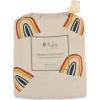 imageKyte Baby Soft Crib Sheet  Standard Fitted Crib Sheet Made with Rayon from Bamboo UltraGentle and Breathable Rust Rainbow on OatMulticolor