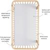 imageKyte Baby Soft Crib Sheet  Standard Fitted Crib Sheet Made with Rayon from Bamboo UltraGentle and Breathable Rust Rainbow on OatStorm