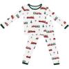 imageKYTE BABY Toddler Pajama Set  Pjs for Toddlers Made of Soft Bamboo Rayon MaterialHoliday Train