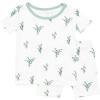 imageKYTE BABY Toddler Short Sleeve Pajama Set  Pjs for Toddlers Made of Soft Rayon Made From Bamboo MaterialEucalyptus
