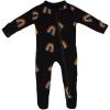 imageKYTE BABY Unisex Zipper Closure Footies Rayon Made From Bamboo 024 MonthsRust Rainbow on Midnight