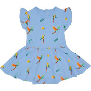 imageKYTE BABY Rayon Made from Bamboo Twirl Bodysuit DressMacaw