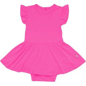 imageKYTE BABY Rayon Made from Bamboo Twirl Bodysuit DressRaspberry
