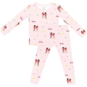 imageKYTE BABY Toddler Pajama Set  Pjs for Toddlers Made of Soft Bamboo Rayon MaterialBarbie Beach