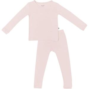 imageKYTE BABY Toddler Pajama Set  Pjs for Toddlers Made of Soft Bamboo Rayon MaterialBlush