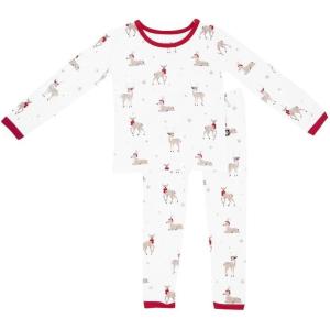 imageKYTE BABY Toddler Pajama Set  Pjs for Toddlers Made of Soft Bamboo Rayon MaterialCloud Deer