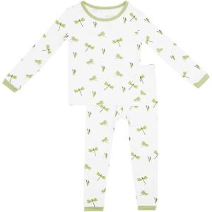 imageKYTE BABY Toddler Pajama Set  Pjs for Toddlers Made of Soft Bamboo Rayon MaterialDragonfly