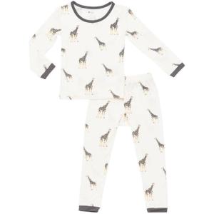 imageKYTE BABY Toddler Pajama Set  Pjs for Toddlers Made of Soft Bamboo Rayon MaterialGiraffe