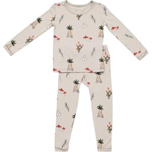 imageKYTE BABY Toddler Pajama Set  Pjs for Toddlers Made of Soft Bamboo Rayon MaterialHerbology