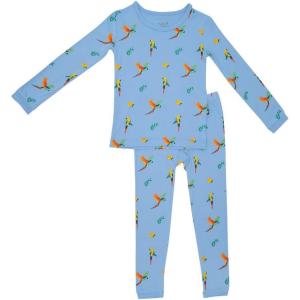imageKYTE BABY Toddler Pajama Set  Pjs for Toddlers Made of Soft Bamboo Rayon MaterialMacaw