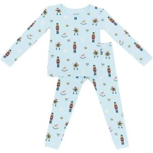 imageKYTE BABY Toddler Pajama Set  Pjs for Toddlers Made of Soft Bamboo Rayon MaterialNutcracker