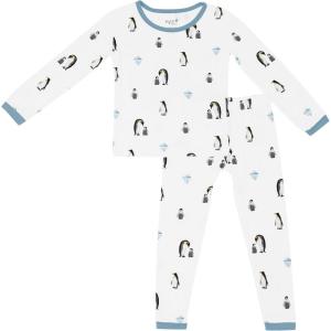 imageKYTE BABY Toddler Pajama Set  Pjs for Toddlers Made of Soft Bamboo Rayon MaterialPenguin