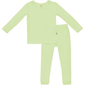 imageKYTE BABY Toddler Pajama Set  Pjs for Toddlers Made of Soft Bamboo Rayon MaterialPistachio