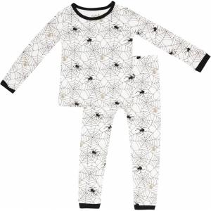 imageKYTE BABY Toddler Pajama Set  Pjs for Toddlers Made of Soft Bamboo Rayon MaterialSpider