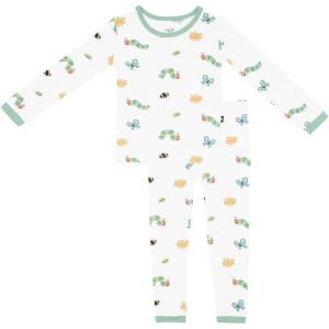 imageKYTE BABY Toddler Pajama Set  Pjs for Toddlers Made of Soft Bamboo Rayon MaterialThe Very Hungry Caterpillar and Friends