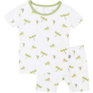 imageKYTE BABY Toddler Short Sleeve Pajama Set  Pjs for Toddlers Made of Soft Rayon Made From Bamboo MaterialDragonfly