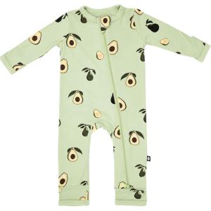 imageKYTE BABY Unisex Rayon Made From Bamboo Zippered Rompers 024 MonthsAvocado