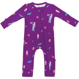 imageKYTE BABY Unisex Rayon Made From Bamboo Zippered Rompers 024 MonthsBarbie Astronaut