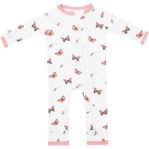 imageKYTE BABY Unisex Rayon Made From Bamboo Zippered Rompers 024 MonthsButterfly