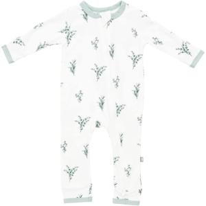 imageKYTE BABY Unisex Rayon Made From Bamboo Zippered Rompers 024 MonthsEucalyptus