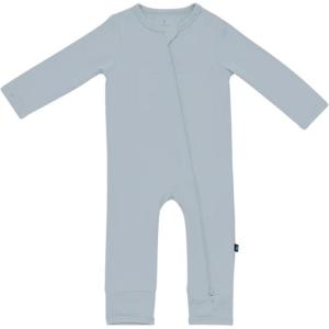 imageKYTE BABY Unisex Rayon Made From Bamboo Zippered Rompers 024 MonthsFog