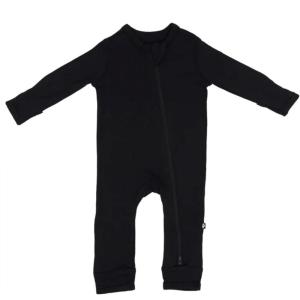 imageKYTE BABY Unisex Rayon Made From Bamboo Zippered Rompers 024 MonthsMidnight